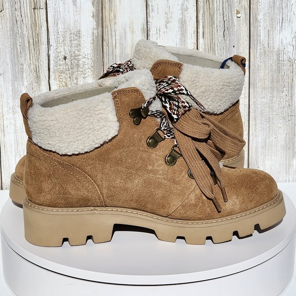 White Mountain Women's Gloving Hiker Lace Up Booties - Size 7.5 - Chestnut - Picture 6 of 12